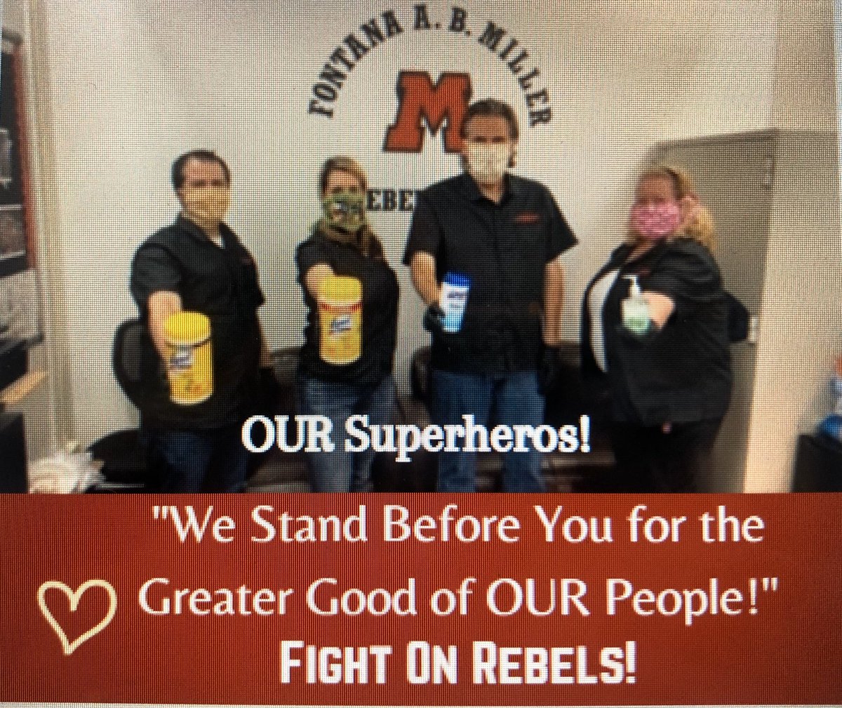 Feel Good Friday...A Big A.B.Miller Shout Out to Our Amazing Admin. Team! Your Dedication To Students, Teachers, &amp; Staff is Greatly Appreciated❣️#RebelsFightingOn  @RebelNationABM