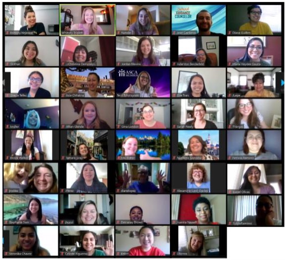 STranCounselor's tweet photo. Great virtual PD today with @hatchingresults and @StocktonUnified elementary school counselors! https://t.co/euVDNp381Q