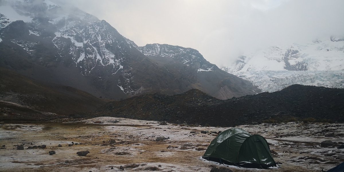 cooper_kerry's tweet photo. #virtualPeru Day 13- unfortunately we awoke to snow. The reality of mountaineering is that despite the beautiful days spent walking in we were here to climb Ausangate and we couldn't even see it. We had a little walk to Abra palomani pass, the views were amazing. https://t.co/LjjkngniuE