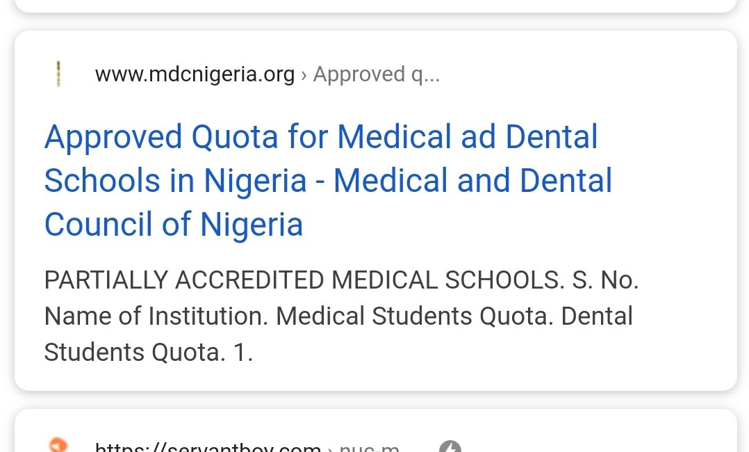 I go through a lot to break certain issues down on Twitter, just to let some people understand that Governance and decision making isn& #39;t beer parlour gist. The last time I checked, Nigeria had 32 accredited medical colleges. The list is available online with their quota.