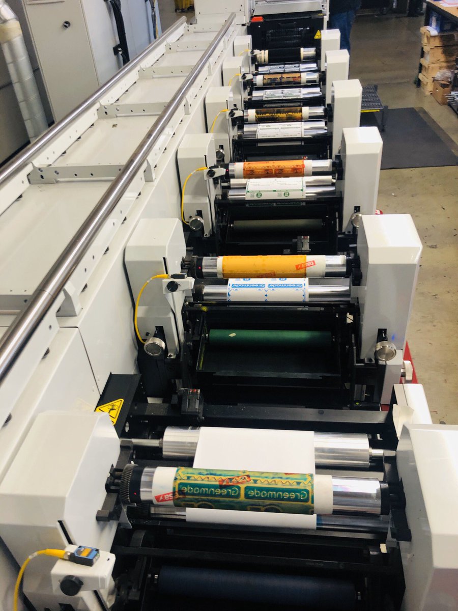 WarrenPackaging's tweet image. Our newest label press is almost as pretty as the labels it produces. 😍
