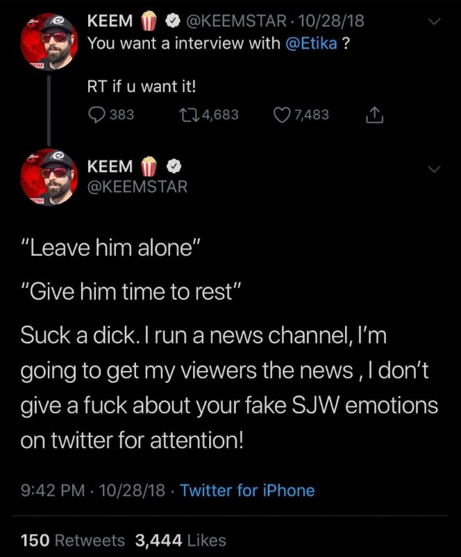 ClubPickers's tweet photo. @braidinator @KEEMSTAR He wouldn’t until something bad happens https://t.co/Vo5MErDeOm