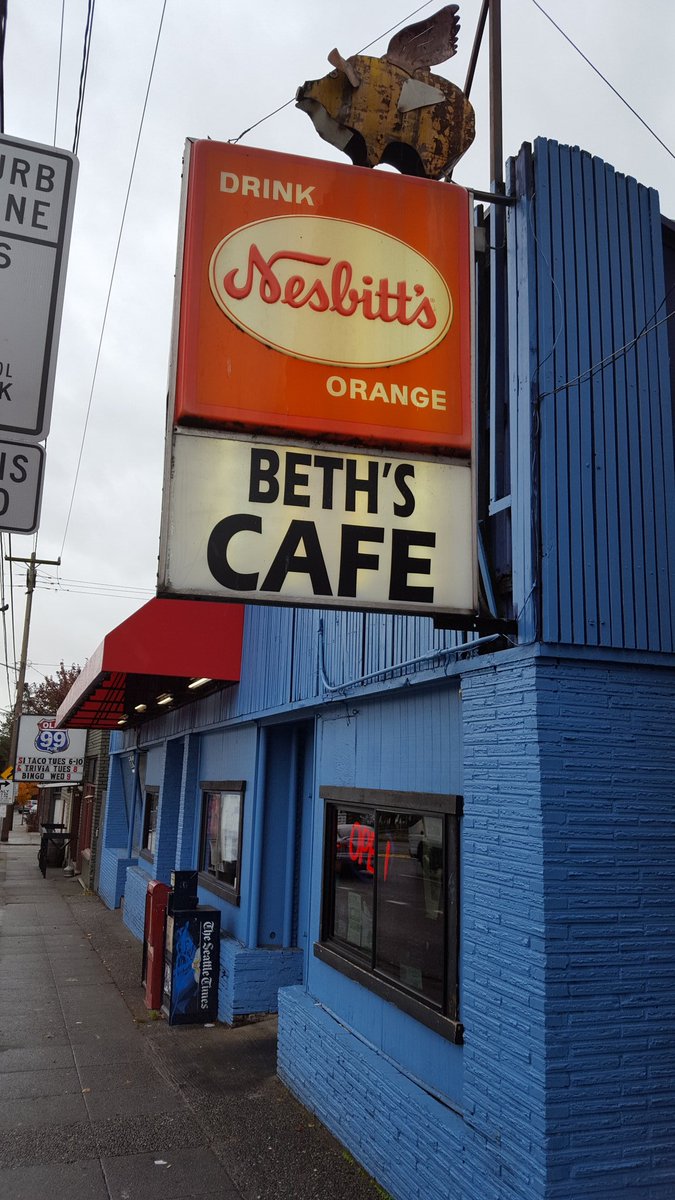 MikeBarbre's tweet photo. So very sad to hear that the longtime owner of #Seattle's iconic #BethsCafe, Chris Dalton, has passed away due to pancreatic cancer. 
My thoughts are with his family and friends today. https://t.co/ot5ESd4MqS