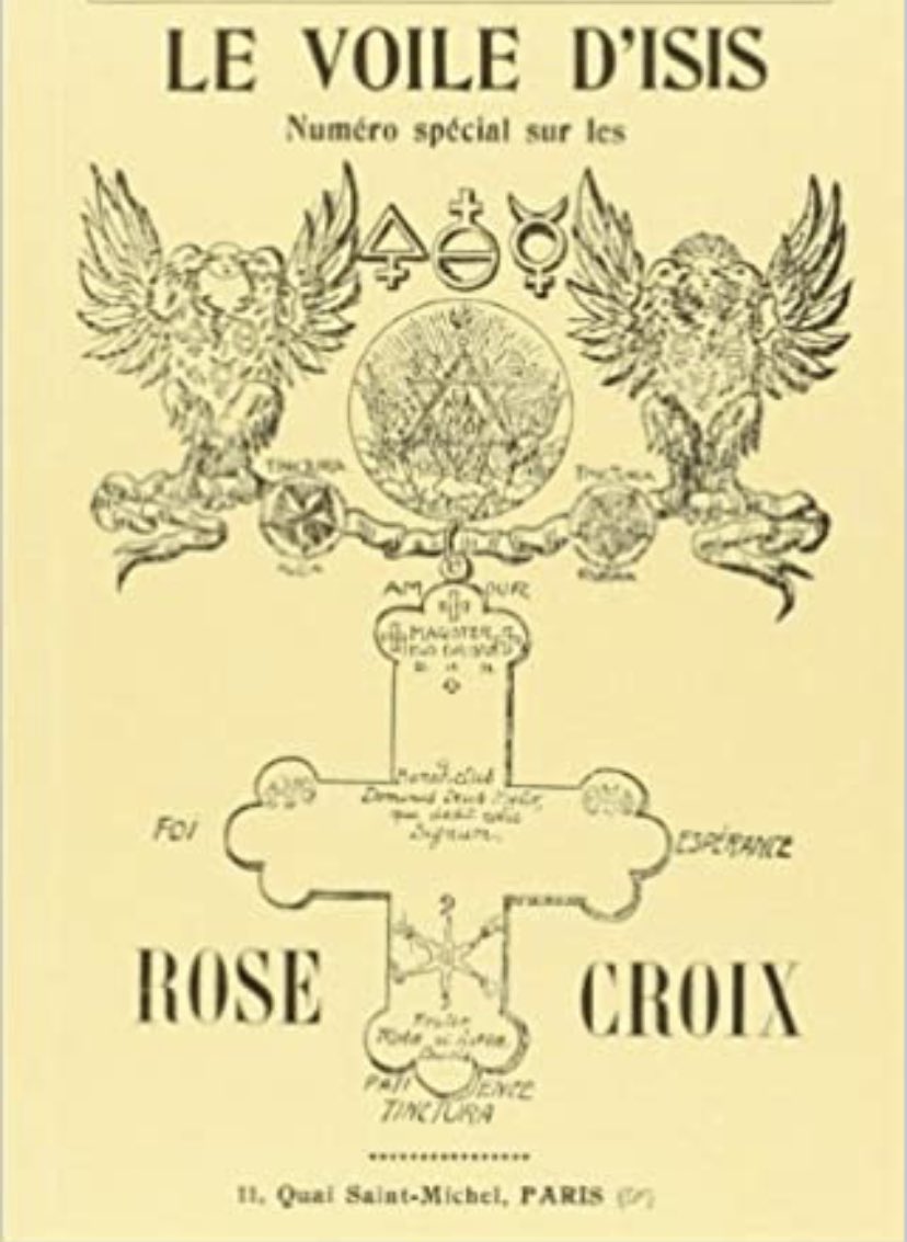 He also began to write, editing the journal La gnose from 1909 - here is the first volume  https://issuu.com/sergebencheikh/docs/la_gnose_extraits probably til 1922 and he wrote for La voile d’Isis (founded by Papus in 1890) from 1935 became  #ÉtudesTraditionelles later edited by Michel Valsan (1911-1974) 7/