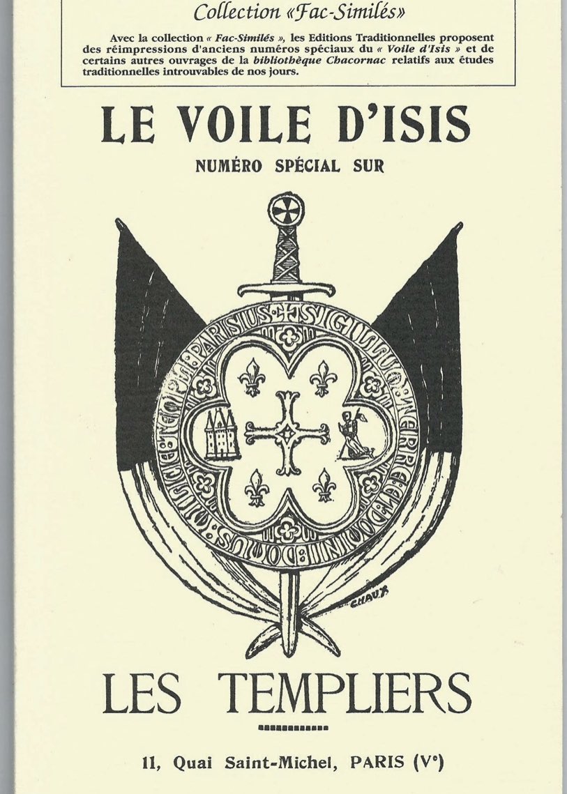 He also began to write, editing the journal La gnose from 1909 - here is the first volume  https://issuu.com/sergebencheikh/docs/la_gnose_extraits probably til 1922 and he wrote for La voile d’Isis (founded by Papus in 1890) from 1935 became  #ÉtudesTraditionelles later edited by Michel Valsan (1911-1974) 7/