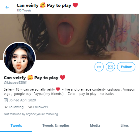 What a shocker!  #OnBlast Scammer ran from @kayeebabee93561 to @kbabee93561 to escape the continued bad publicity!Please  #RT &  #REPORT for Suspension-Evasion!Reminder, all her media before Mar 22 is illegal/underage!GET THIS CP-SPREADING TRASH OUT OF THE COMMUNITY!