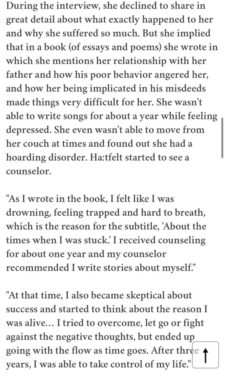 tw// ha:tfet recently spoke about her mental health“to be honest, i thought about killing myself a lot in the last 3 years. i wanted to do something with the thought and talk about my experiences through this album in order not to die. i couldn& #39;t figure out how i’m still alive“