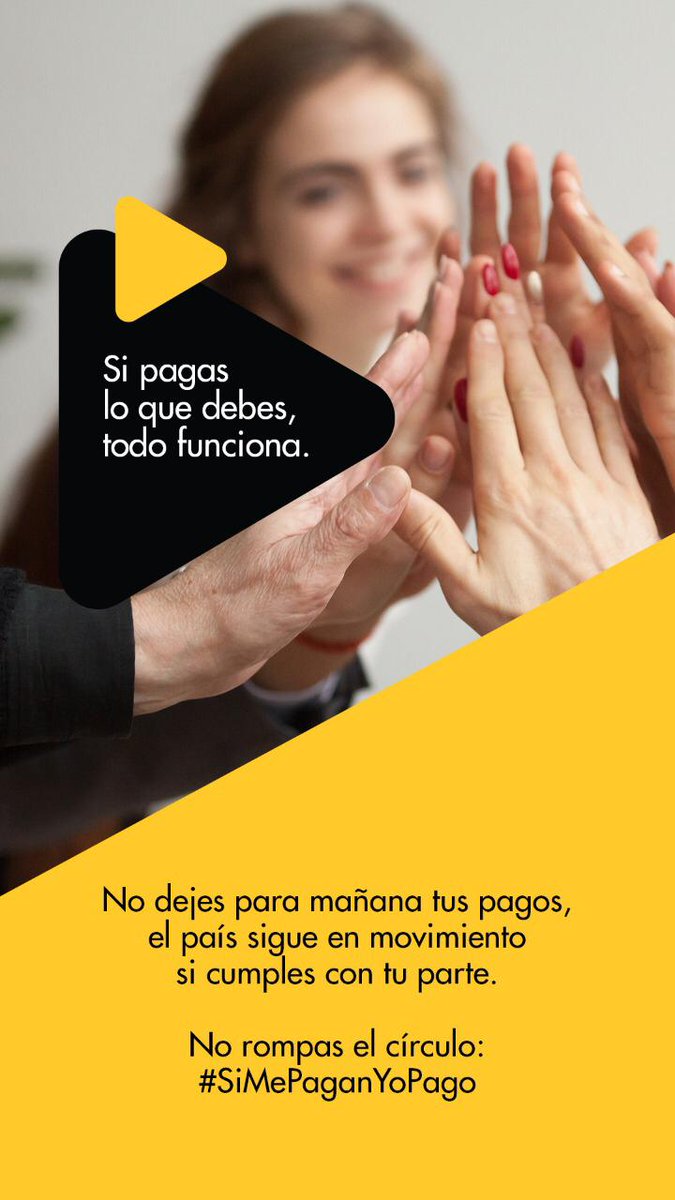 RicardoDJA's tweet photo. Que la cadena de pagos no se detenga. Que la economía siga funcionando. #SiMePaganYoPago https://t.co/WGSJlSZ4En