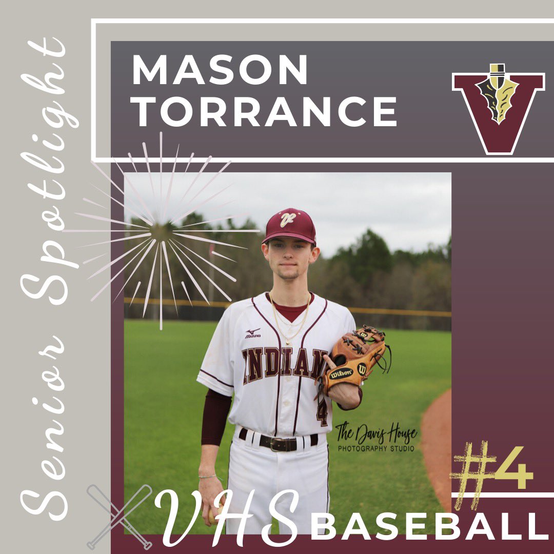 VidaliaHS's tweet photo. “Mason is a great leader &amp; teammate.  He has matured &amp; grown more as a person than most his age.  In life, as in the game of baseball, Mason has dealt with adversity, but in the end it has made him a stronger and tougher individual and that will take him far in life.” -Coach Korn https://t.co/AqJXHqQG3q