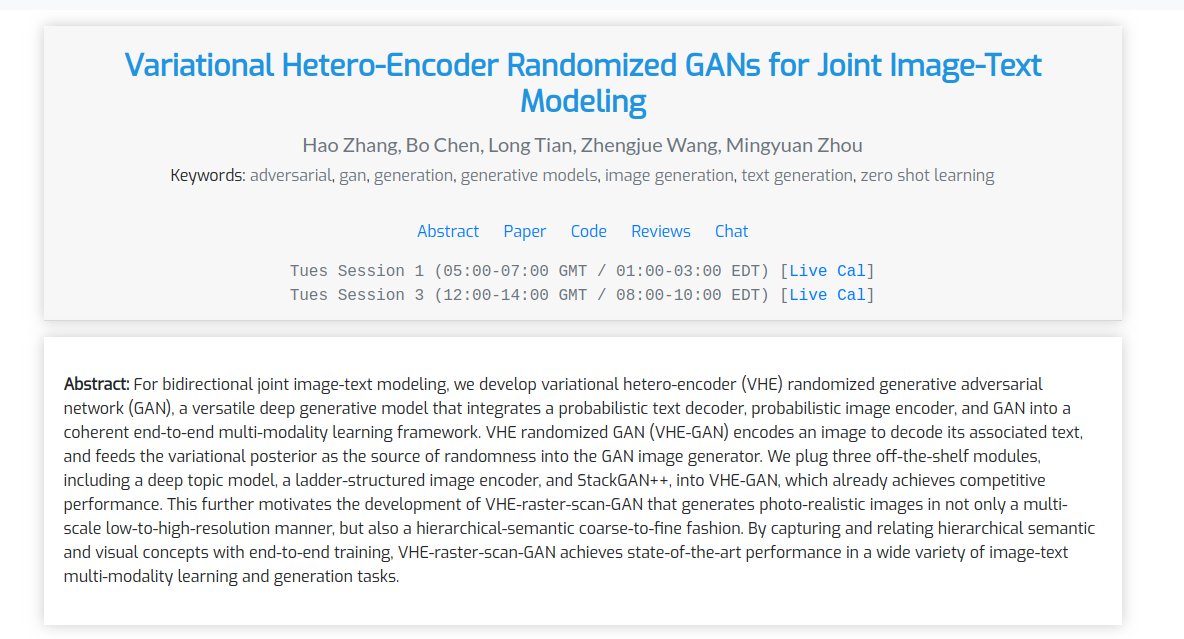 8/ Whereas each individual paper is contextualized. We have its abstract, talk, paper, code, reviews all in one place. Authors are accessible via sync zoom or by async chat.