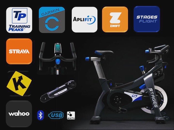 fitnesstokola's tweet photo. #StagesSC3 sensación de pedalear sobre carretera 💪💙🚴♂️conectan con tus dispositivos y apps, mediante #Bluetooth® y #ANT+™ 🌀📲⌚.
SC3 con el #potenciómetro #StagesPower ⚡ la consola EcoSCRN autogenerada ♻Más info rafa@fit4life.es ⠀
#fit4lifesomosdiferentes #fit4lifedemoda https://t.co/WOl1fCU3Fo