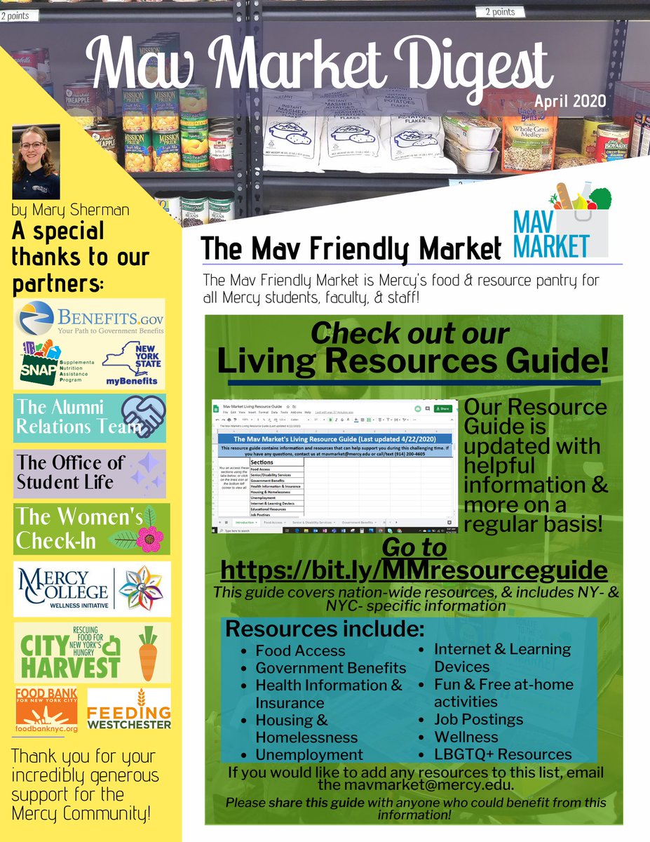 MavMarket's tweet photo. Check out The Mav Market's April Digest!💛 - https://t.co/JC3l3NEabW https://t.co/v6qHBRWxCl