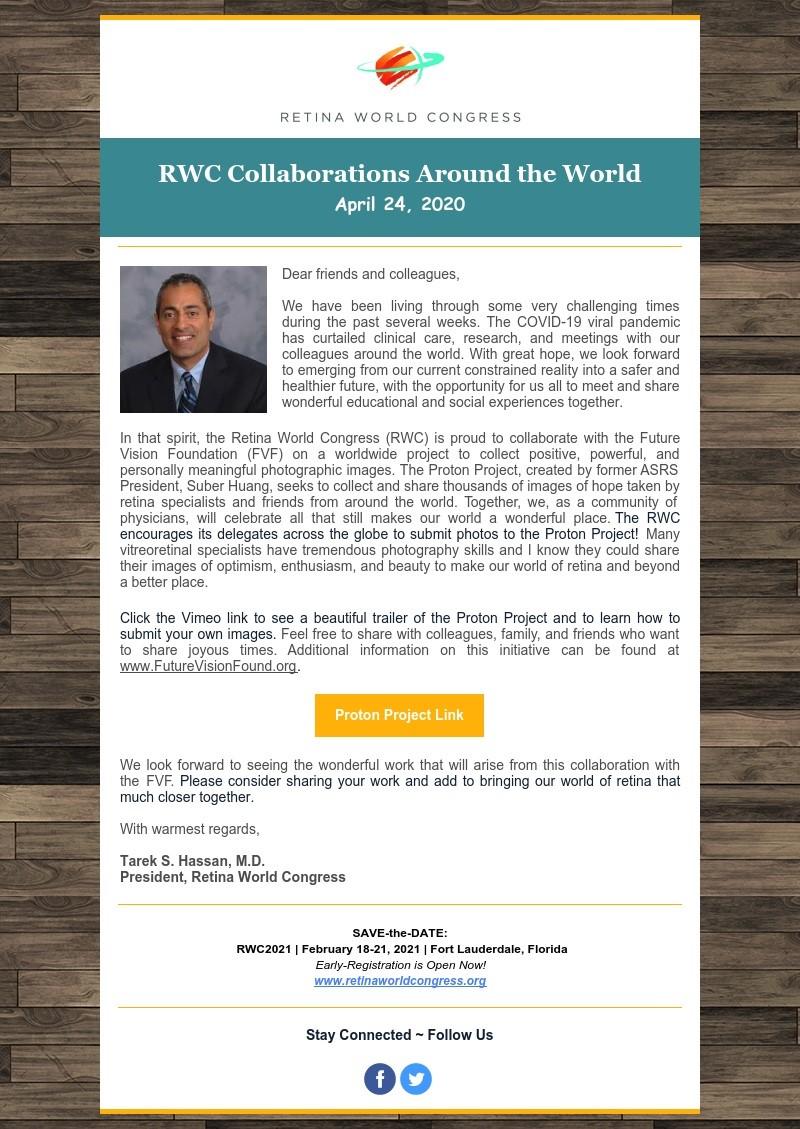 RWCRetina's tweet photo. RWC encourages our friends and colleagues across the globe to submit photos to the Proton Project! More info at https://t.co/CcK4jbeHJX #ophthalmology #eyedoctor #eyesurgeon #retina #eyedisease #AAO #ASRS #BRAVS #SPRV #AMR #RWCRetina Learn More here: https://t.co/LstvsJrMwb https://t.co/xJxgi5Xeqf