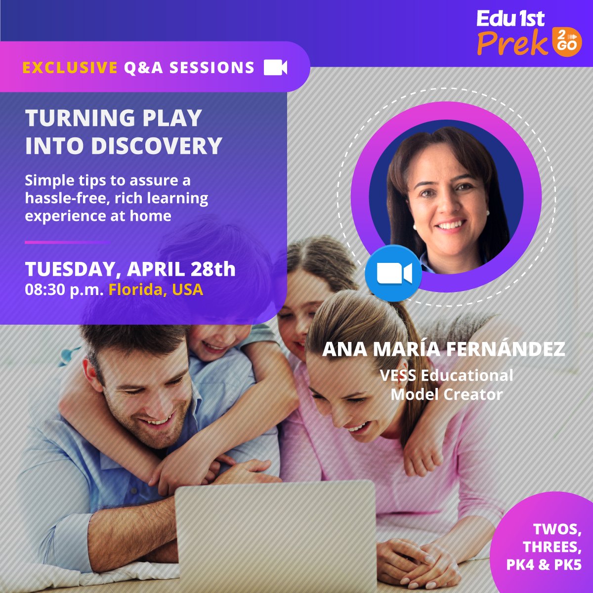 Edu1stVESS's tweet image. We'll explore easy-to-use but powerful educational tools that you can apply at home today to assure that your child continues to be stimulated to think deeply, explore and discover the world.

Register here: modelovess.com/en/contact/

#LearningExperience #VESSModel