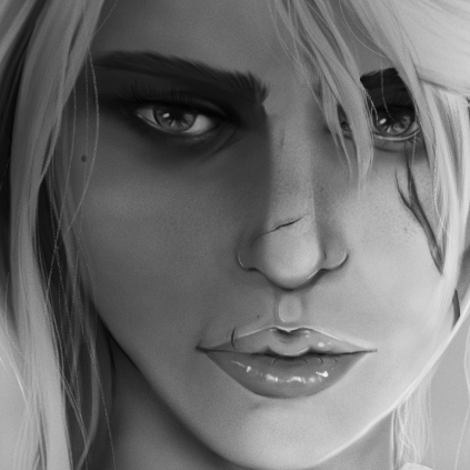So instead of doing paid work I drew Ciri all day long for fun. Smort. #fanart #witcher #ciri #ArtistOnTwitter