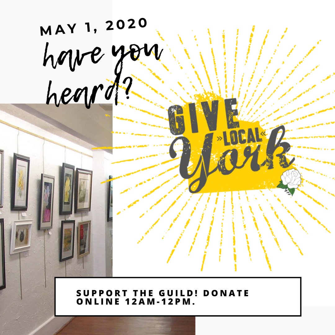 AreaGuild's tweet photo. Give Local York is next Friday, May 1! We could not do what we do without the help of our wonderful and fantastic supporters. If you would like to support the Guild, donate online next Friday, May 1. https://t.co/TglLNMmfmS

#hanoverareaartsguild #hanoverpa #givelocalyork https://t.co/udkI3haVed