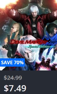 DanteForSmash's tweet photo. The Devil May Cry saga is currently on sale in the PS4 and some entries on Switch. Maybe you are a first time player or maybe a seasoned veteran that want to play them again but either way you can go wrong with Devil May Cry. #DevilMayCry #DMC https://t.co/X5eLhvXzGF