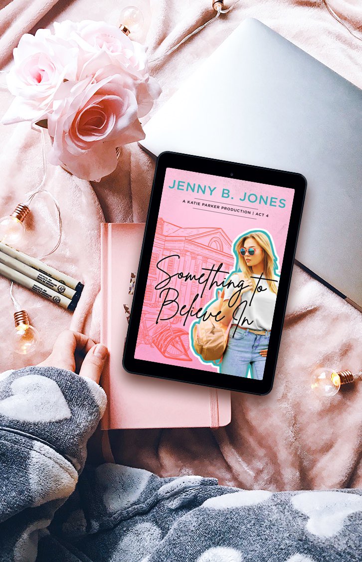 Click quick- do yourself a favor and read Jenny B.Jones’ new book- Something to Believe In! While your at it, read the whole Katie Parker Production Series. smile.amazon.com/Something-Beli…