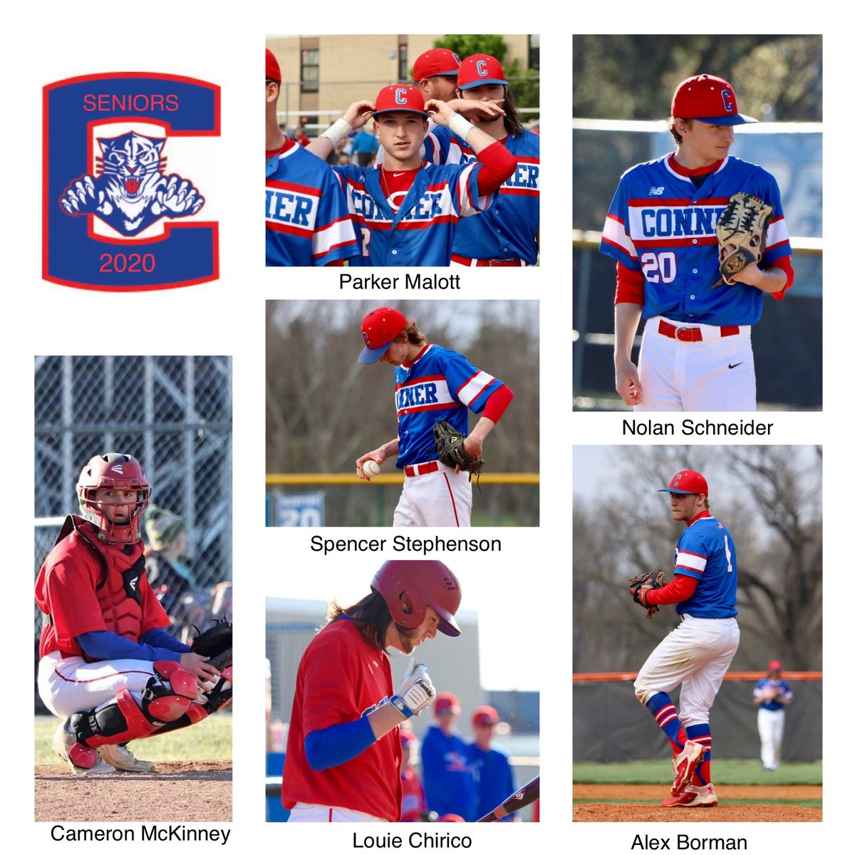 jhicks427's tweet photo. We were all looking forward to a great spring sports season. Sadly the season ended before it started.Let’s celebrate the spring sport Sr’s and thank them for their hard work and for all they have done for Conner over the last 4 years! #cougarpride @ConnerHigh @chsprincipal90 https://t.co/JrlUXrDF3W