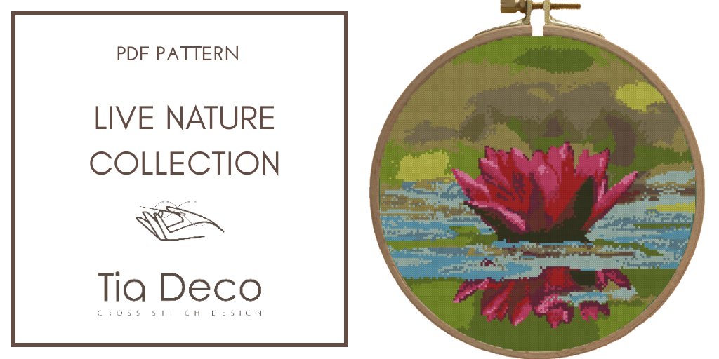 Water Lily cross stitch pattern from Live Nature Collection is available in my Etsy shop. Don't miss the chance to buy it with 50% discount!

etsy.com/listing/799796…
#naturecrossstitch #floralcrossstitch #crossstitching