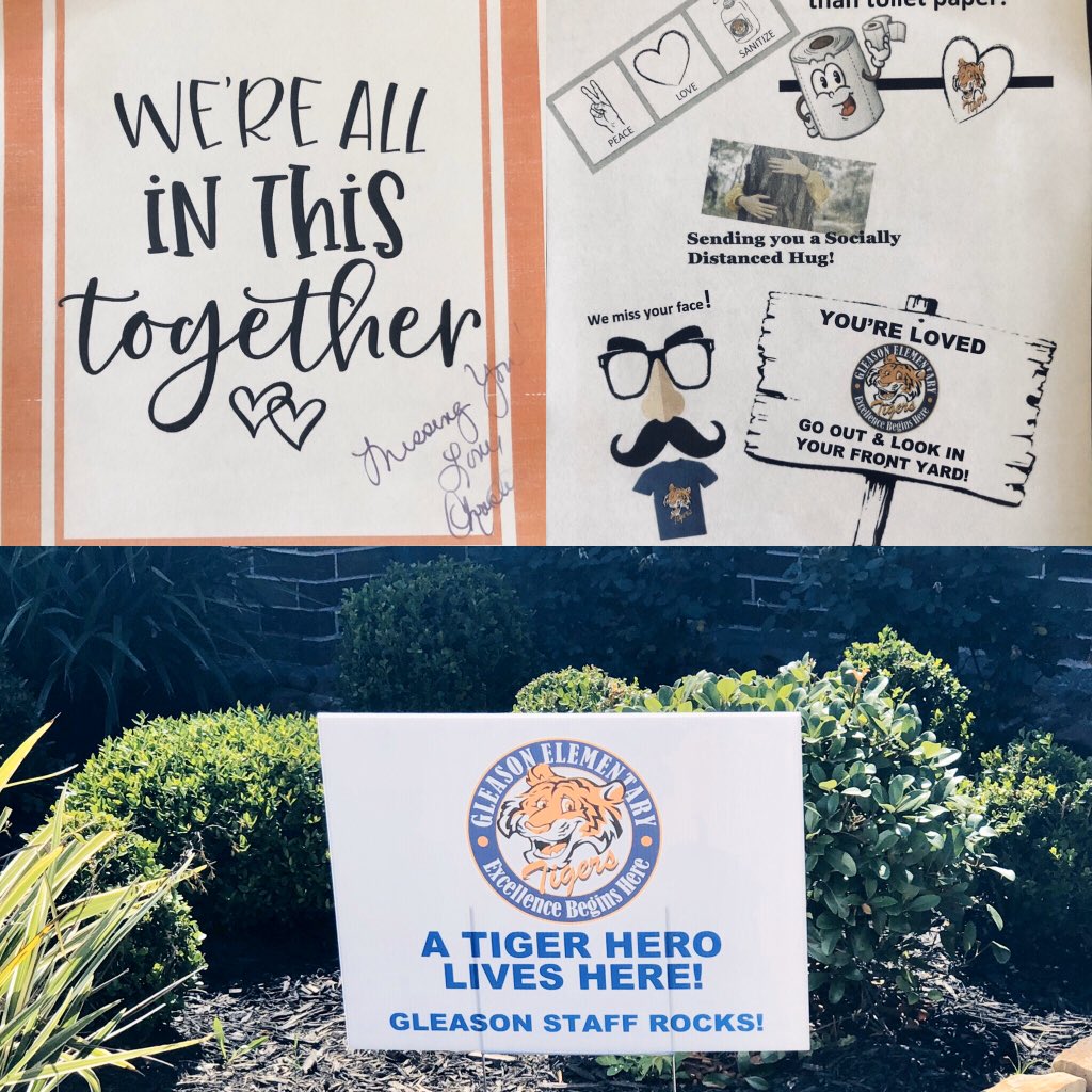 Feeling the ❤️! Air hugs to my Gleason Family! <a href="/GleasonTigers/">Gleason Elementary</a> @Gleason_APs <a href="/CMMelancon/">Christine Melancon</a> #gleasonproud #CFISDspirit