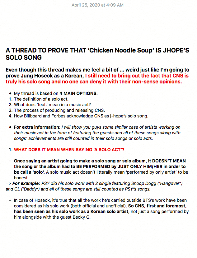 A THREAD TO PROVE THAT ‘Chicken Noodle Soup’ IS JHOPE’S SOLO SONG Link:  https://hopeland1994.home.blog/2020/04/24/fact-chicken-noodle-soup-as-j-hopes-solo-song/  #jhope  #제이홉  #BTS    #정호석