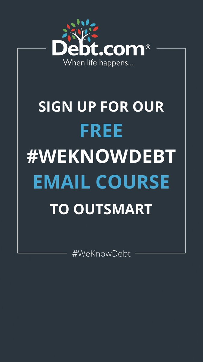 debtcom's tweet photo. Running out of things to do at home? Might be time to give your budget a little love. Our #WeKnowDebt email course walks you through what you need to know about personal finance with one email per month.
Sign up through link in bio https://t.co/pnbMu6GU2R