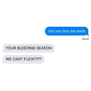 matty healy as “can you buy me pads” texts