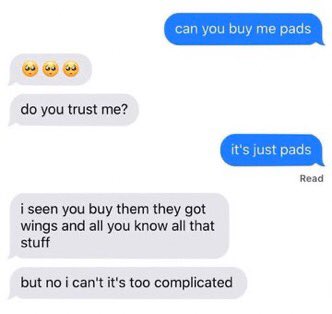 matty healy as “can you buy me pads” texts