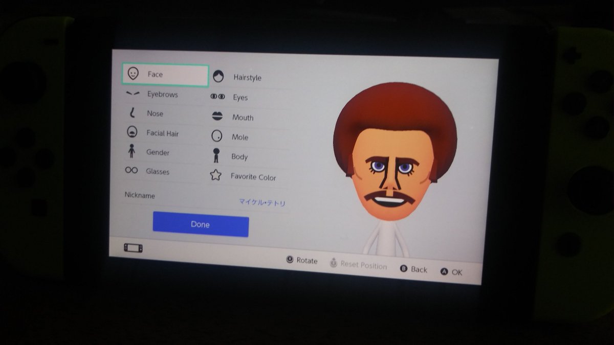 Mii Editor (Switch) [ assign amiibo's owner Mii on Wii U > save Mii from amiibo on Switch ]
