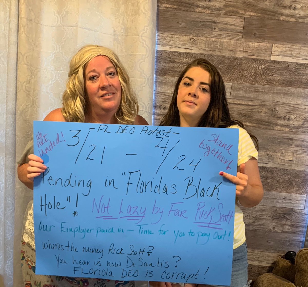JennDecker17's tweet image. My daughter and I have been furloughed since 3/21 still pending in this horrible #FLDEOVIRTUALPROTEST #FloridaDepartmentofEconomicOpportunity #GovRonDeSantis #RickScott