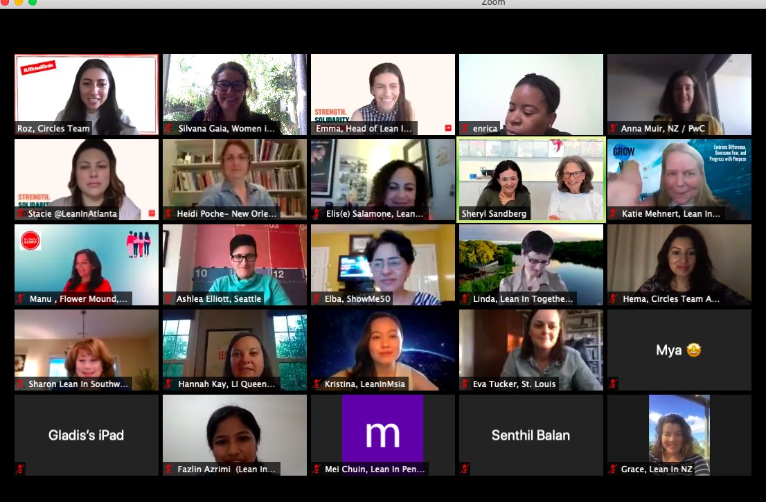 silvanagaia's tweet photo. Building collective resilience with the @LeanInOrg Regional Leaders and @sherylsandberg https://t.co/LYvelRapPl