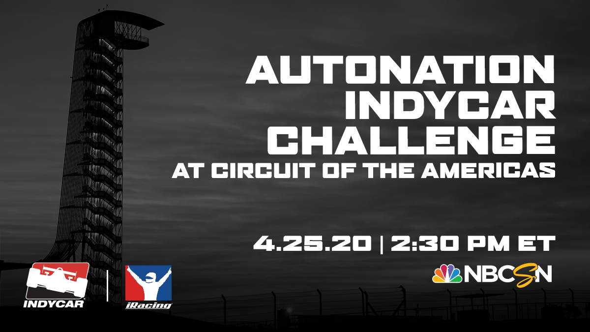 Tune in to @NBCSports tomorrow at 11:30 a.m. PT/2:30 p.m. ET! #INDYCAR #iRacing