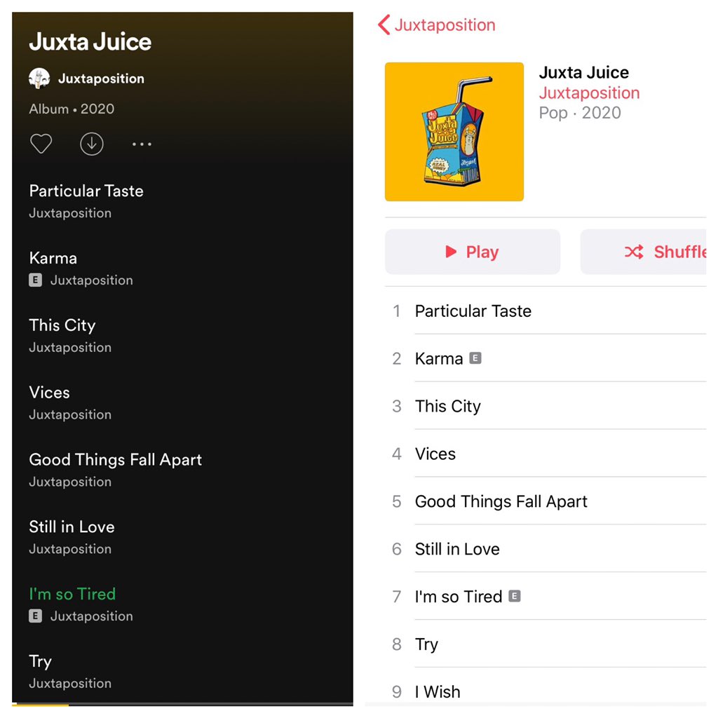 Our 13th studio album, “Juxta Juice” is now available on all platforms!! Make sure to check it out!