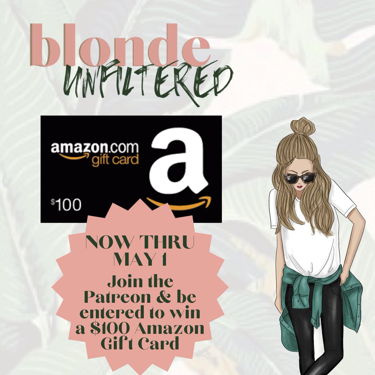 blonde_pod's tweet image. Now through 5/1! Join the Patreon &amp;amp; be entered to win a $100 Amazon gift card! LINK BELOW ↓
patreon.com/blondepod

#podcast #podcasts #podcastfriday #podcasting