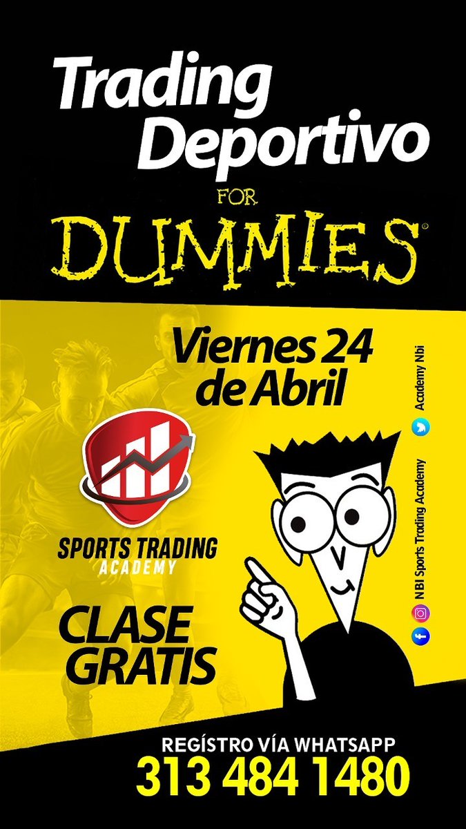AcademyNbi's tweet photo. Sports Trading Academy le está invitando a un Webinar Gratis!!!.

📓Tema: Trading Deportivo para Dummies

📅 Fecha: Hoy!!!  24 abr 2020 

🕖 Hora: 07:00 PM Bogotá

Unirse a la reunión Zoom
https://t.co/1Fl08kP52C https://t.co/yXGE1hhD6u