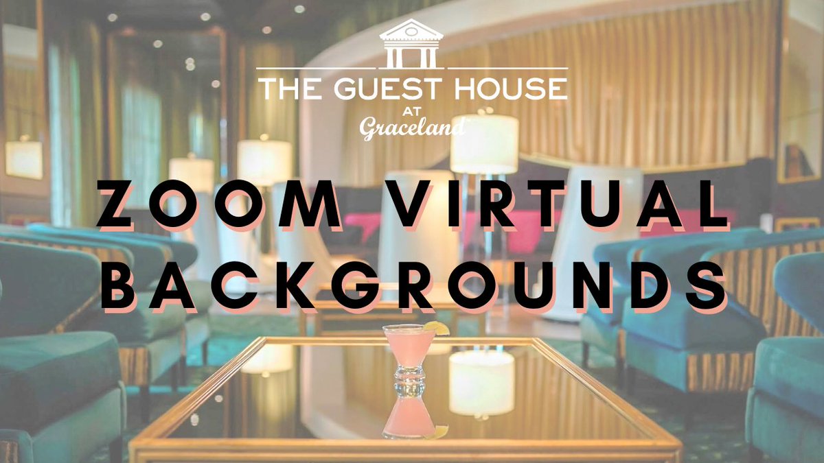 GHGraceland's tweet photo. Take care of business and add a little spark to your next Zoom meeting with these virtual backgrounds from The Guest House at Graceland. ⚡️
https://t.co/6TNVn8FyhP
#takingcareofbusiness #ElvisInspired #Gracelandguest #ZoomHotel #VirtualHotel https://t.co/YyYvoIFVIl