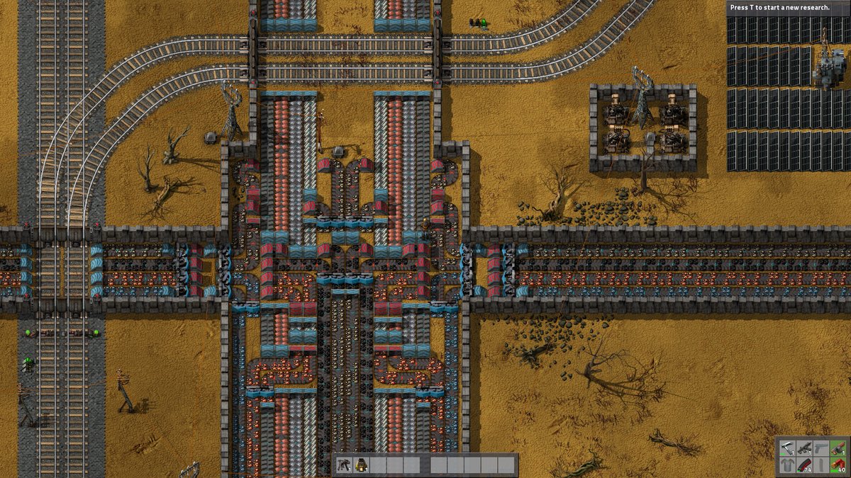 Screenshot from a computer game factorio