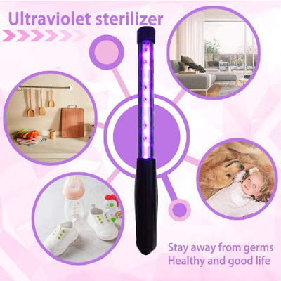 USB Ultraviolet Sterilization Lamp Portable 3W Ultraviolet Lamp UV Light 254nm Sterilizer Handhold LED Disinfection UVC Light - Samples https://graviolat.blogspot.com/p/blog-page_24.html