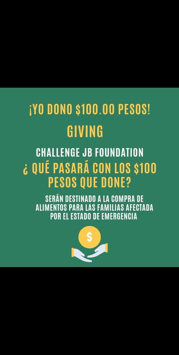 smfSuge's tweet photo. @ironnysanchez @PapaTendencia @DialJforJudy @jezzifr @ElNaguero11  #UnidosSomosMas. #JBFoundation #YoDono100 yo Dono 100 pesos. https://t.co/RbUCXMAyqd