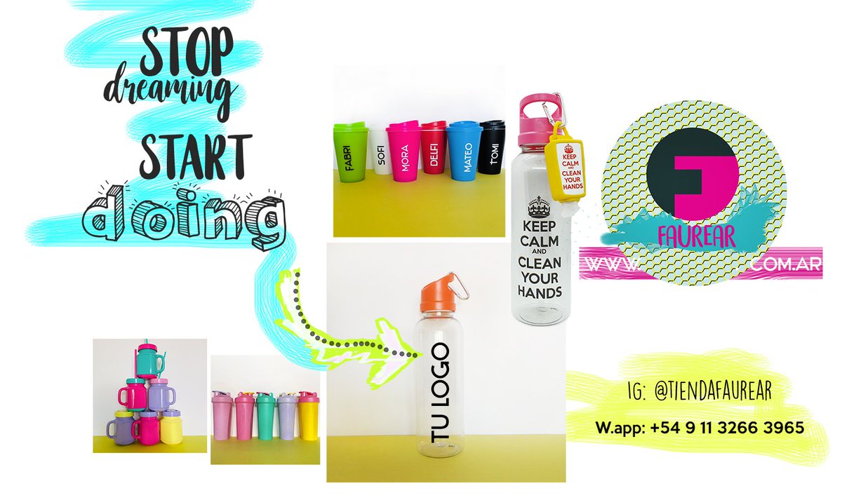 FAUREAR's tweet photo. ¿Sabías que podes hacer #productospersonalizados con #tulogo sin cantidades mínimas? ¿Me contás cuál es tu #emprendimiento o #empresa? ¡Puedo ayudarte! tengo #tiendaonline envío a #tucasa la de tu cliente o empleado. ¡Compartí tu logo o experiencia así te conocemos! https://t.co/w8qGfoF68M