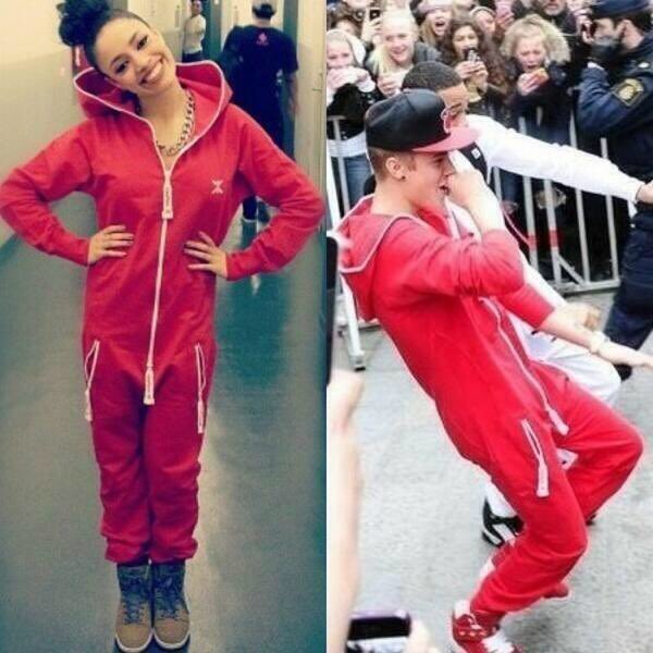 sorry but I have to mention the day justin and elysandra wore the same red onesie and we thought they were dating jsksjks i shipped them so hard