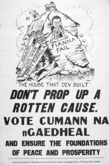 A thread of Cumann na nGaedheal material from the 1932 General Election referenced by Mary Lou on the  #LateLateShow