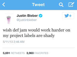 when justin shaded his record label for not promoting and pushing journals bc it was an rnb album and then tweeted beliebers should work as his promoters lmao we were always better at promoting than his team