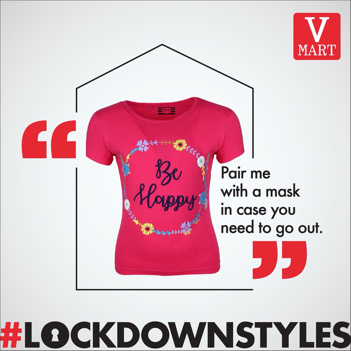 vmartretail's tweet photo. Stepping out ? Donβt forget π·. #LockdownStyles #LockdownFashion #StaySafeStayHome #COVID19 #Fashion https://t.co/zLbyXgR1wr