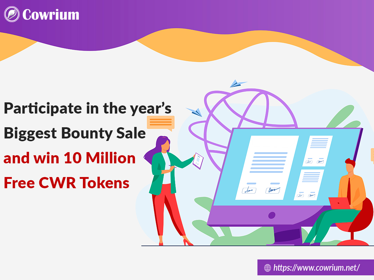cowrium's tweet photo. Participate in the year’s Biggest #Bounty Sale and win 10 Million Free #CWR #Tokens

Join Here: https://t.co/fZuldu7z6i

#airdropprogram #bountyico #bounty #bitcoin #ETH #ethereum #cryptocurrency #airdrop #giveaway #ico #crypto #btc #blockchain #bountychallenge https://t.co/dh9p0ZdXlP