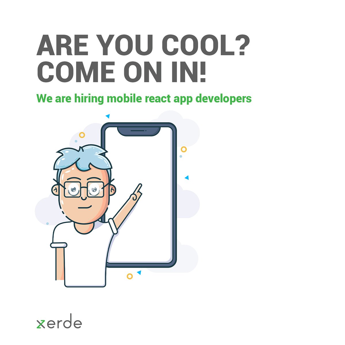 XerdeTech's tweet photo. We're hiring! Send an email to xerde@xerdetech.com. Give us 5 reasons why you want to join us. #Xerde #Hiring #Vacancy #Jobs #Tech https://t.co/7F6W3Uep5B
