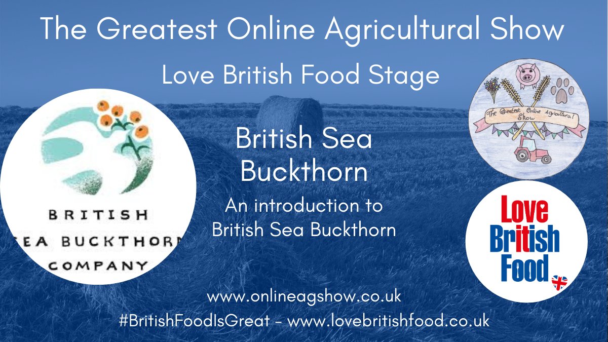 It's almost time for the @OnlineAgShow ! We'll be on the <a href="/LoveBritishFood/">Love British Food</a> Stage at 12.20 and are also doing a facebook live orchard tour at midday.