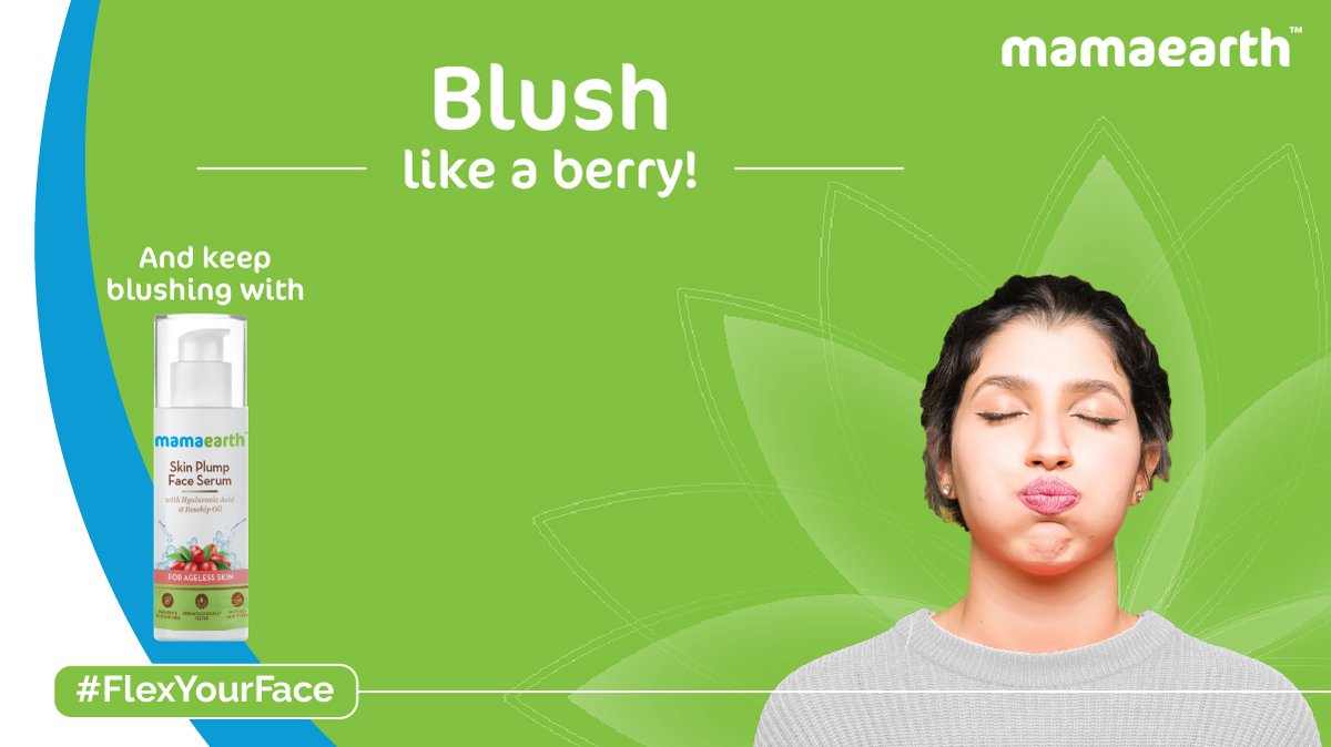 mamaearthindia's tweet photo. #FlexYourFace for fuller cheeks! Puff out your cheeks and shift the air in your mouth from one cheek to the other 5 times. Release making a small โOโ with your lips.
Repeat 3-4 times and massage your cheeks with Mamaearth Skin Plump Face Serum.
#mamaearth #faceyoga #stayhome https://t.co/78BZG57oYw