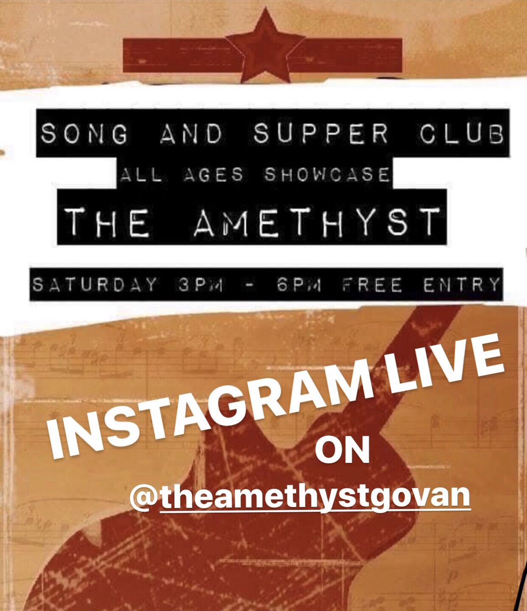 NewbornSessions's tweet photo. will host and all ages international song club from 3pm on the @TheAmethystGVN Instagram live - to play a song - join the group from 3pm or get in touch. Open mic format. https://t.co/hjau8ZZdW9